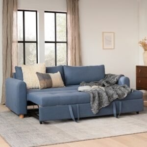 Alternative view of Nordby 87" Sofa Bed - Lull Blue
