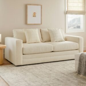 Riley 84" Sofa Bed - Napa White