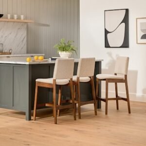 Alternative view of Nosh Counter Stool - Walnut and Chalk Gray
