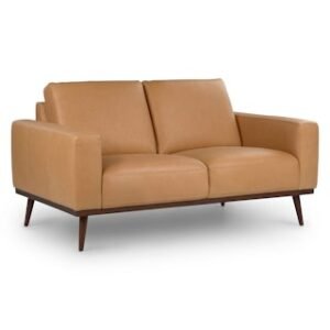 Alternative view of Rhett 63.5" Leather Loveseat - Charme Tan