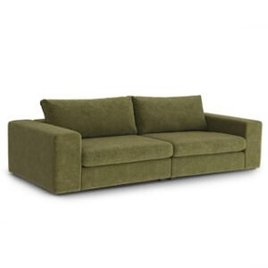 Alternative view of Beta 98" Modular Sofa - Cypress Green