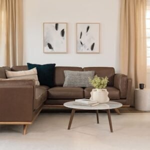 Alternative view of Mara 31.5" Marble Coffee Table - Walnut