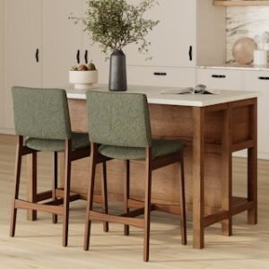 Alternative view of Quincy 57.5" Kitchen Island - Smoked Oak