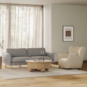 Alternative view of Sanders 85.5" Sofa - Hestia Gray