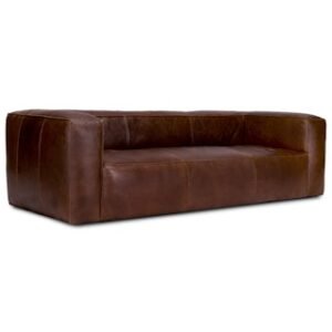 Alternative view of Cigar 92" Leather Sofa - Indiana Brown