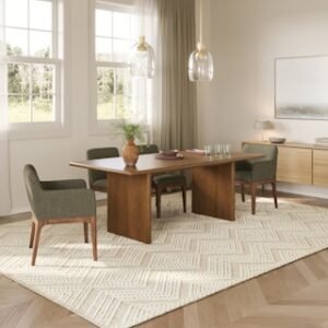 Alternative view of Torme 82.75" - 104.25" Extendable Dining Table - Smoked Oak