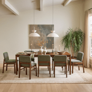 Alternative view of Heidi 62" - 82.75" Extendable Dining Table - Walnut